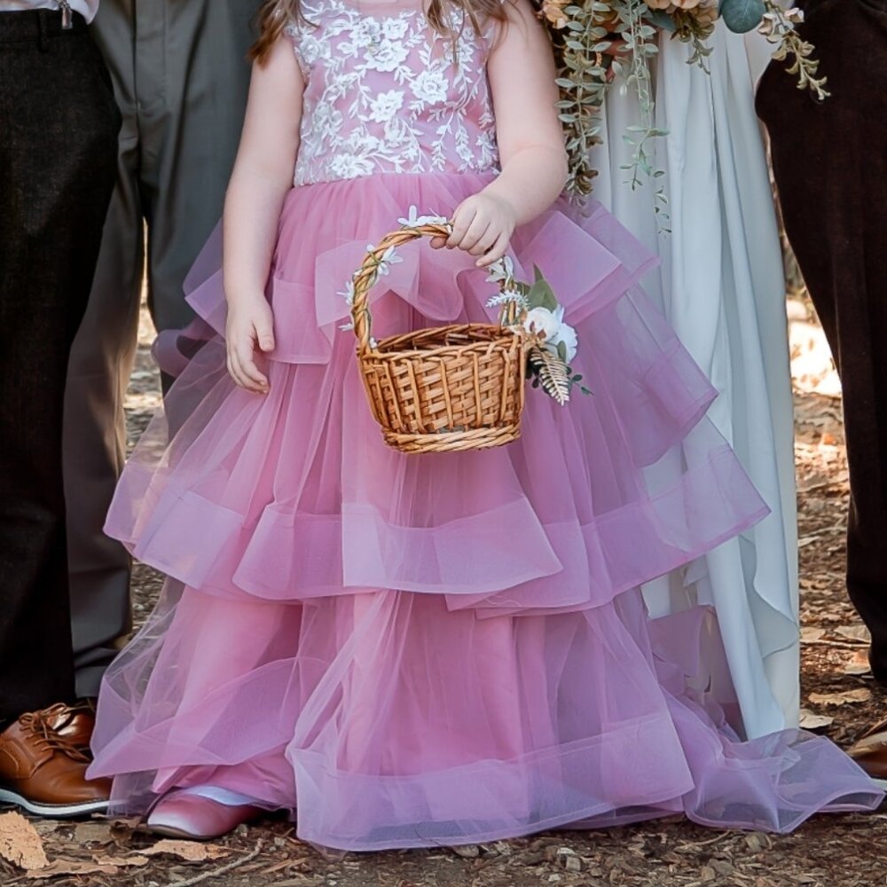 Girls size 8 flower girl dress